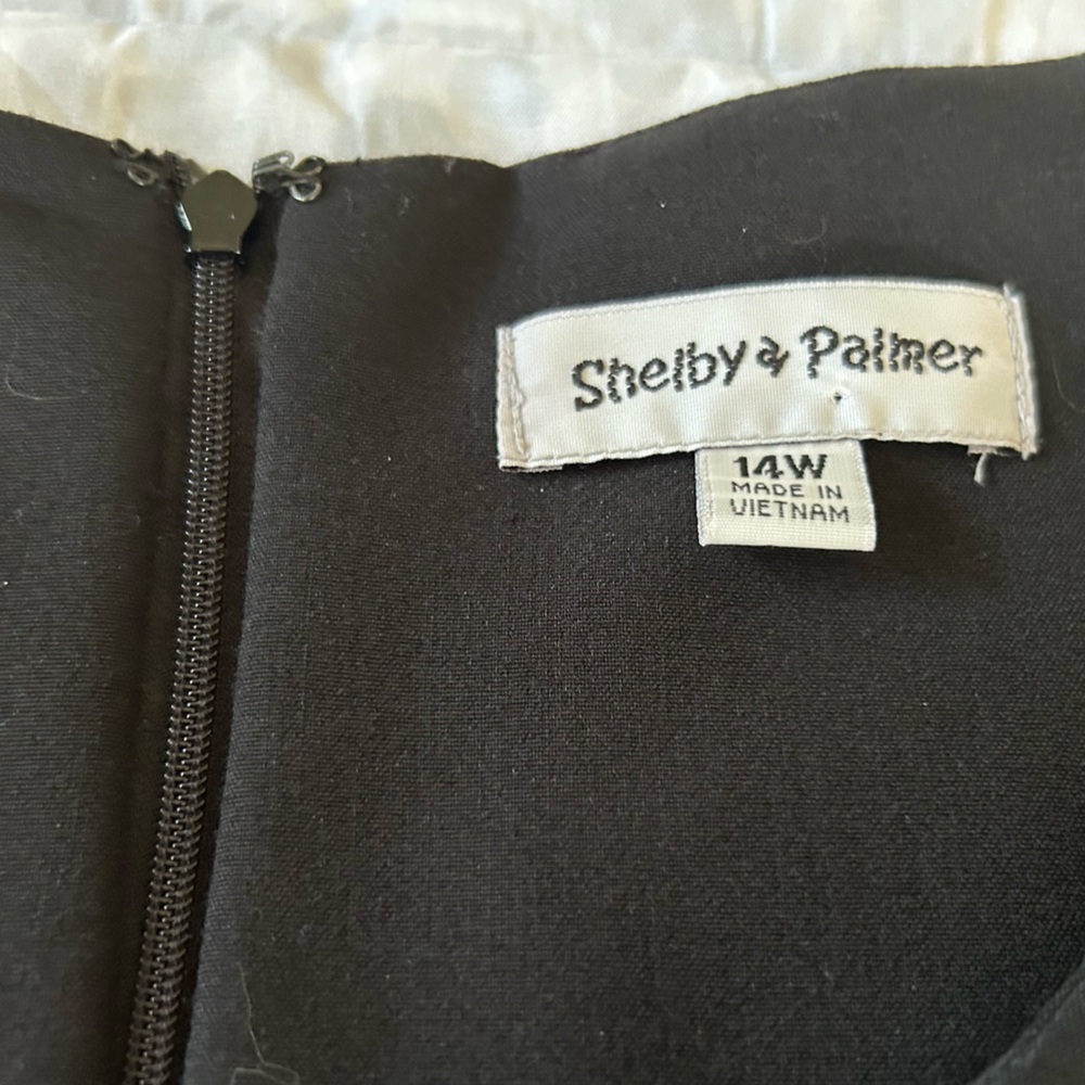 SHELBY AND PALMER Black dress, size 14 - Picture 3 of 11